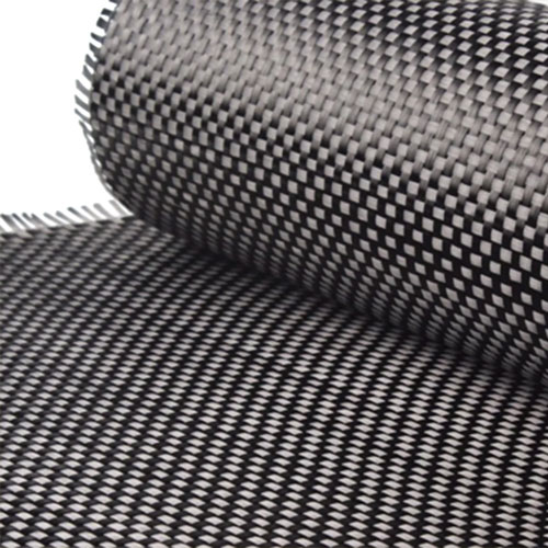 Black Twill Compact Weave Carbon Fiber Fabric Roll
